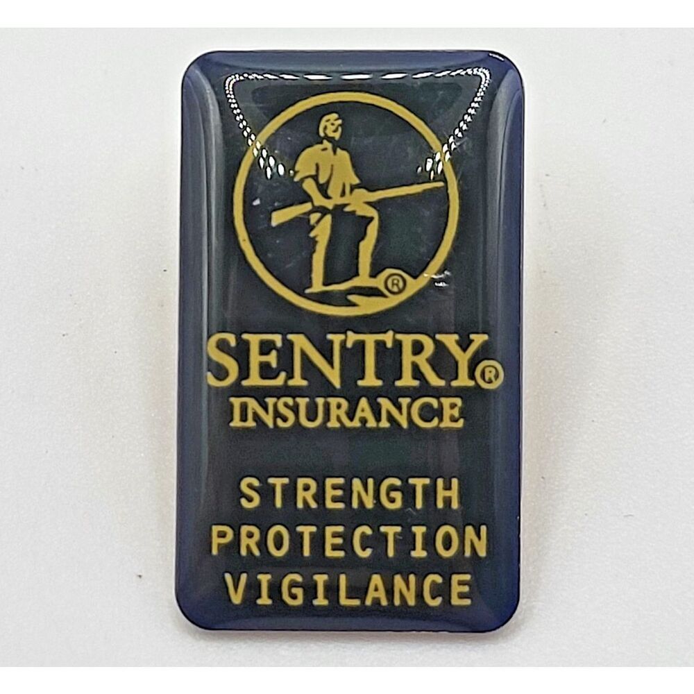 Vintage Sentry Insurance Lapel Pin 1in